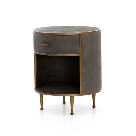 Shagreen Round Nightstand - product photo 1